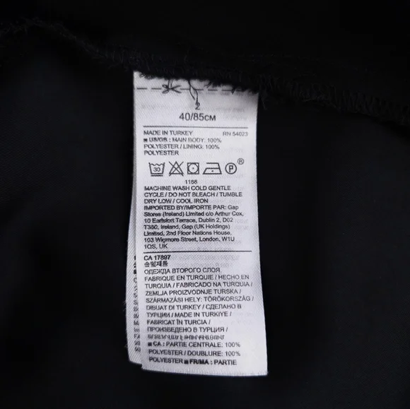 Banana Republic ClipDot Black Floral Chiffon Mock Neck Midi Dress Women's 2 - Picture 11 of 13